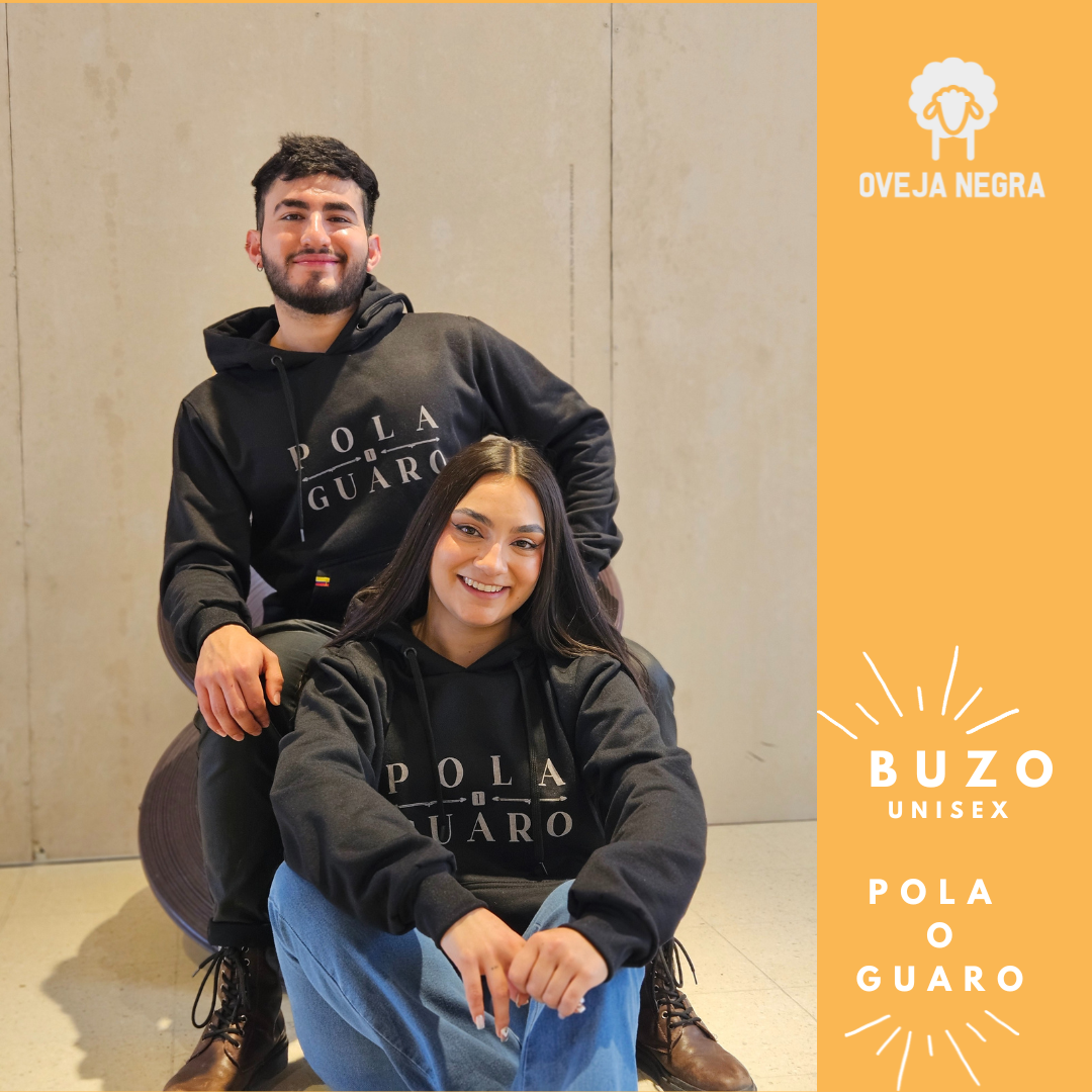 BUZO UNISEX NEGRO - POLA O GUARO