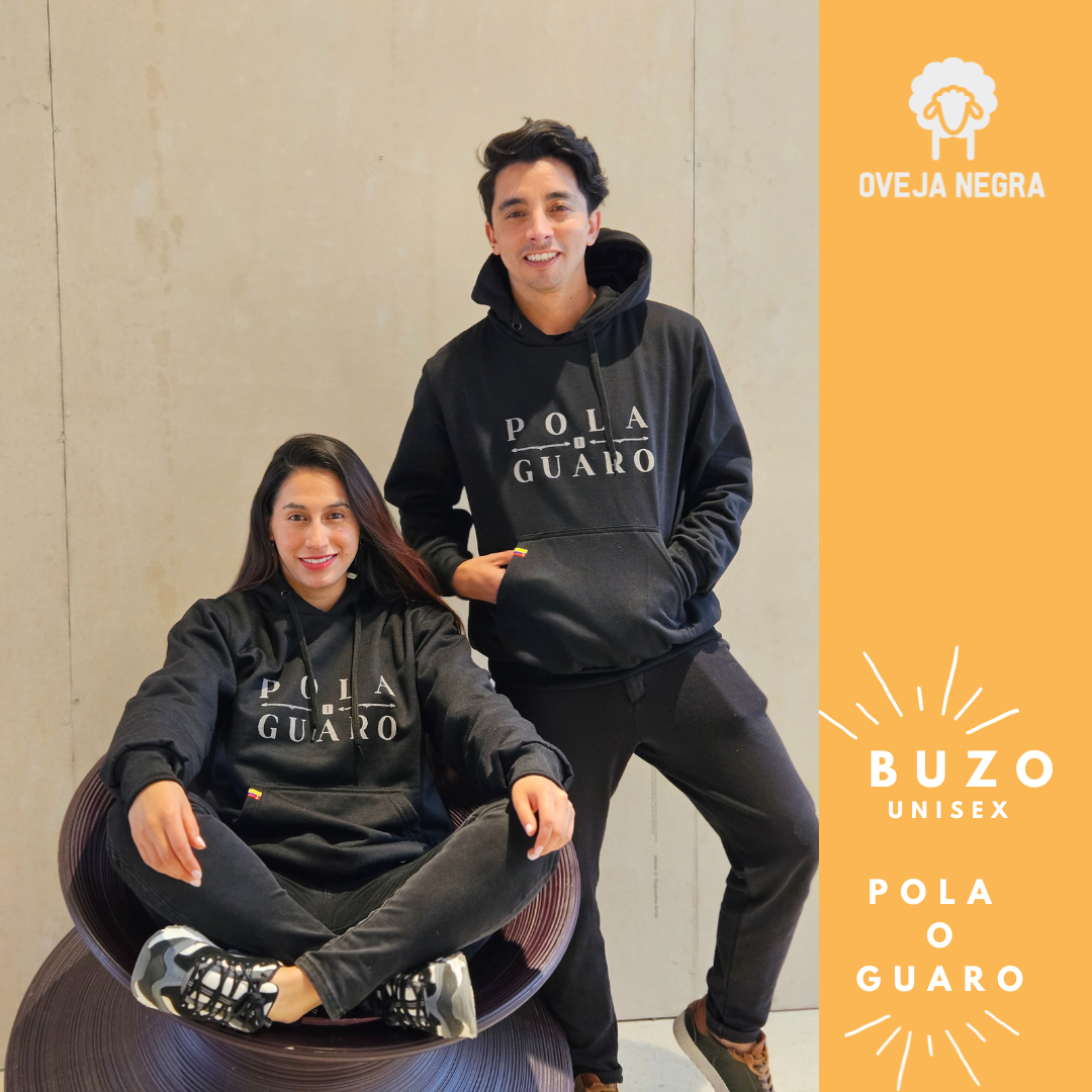 BUZO UNISEX NEGRO - POLA O GUARO