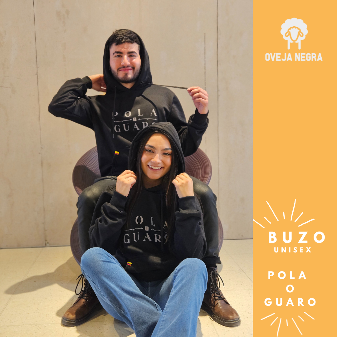 BUZO UNISEX NEGRO - POLA O GUARO