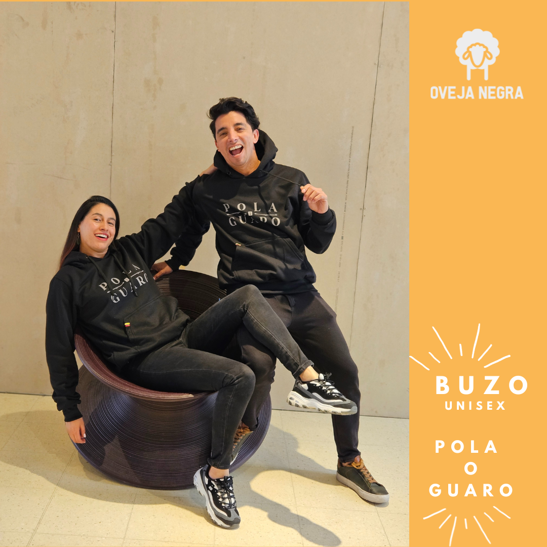 BUZO UNISEX NEGRO - POLA O GUARO