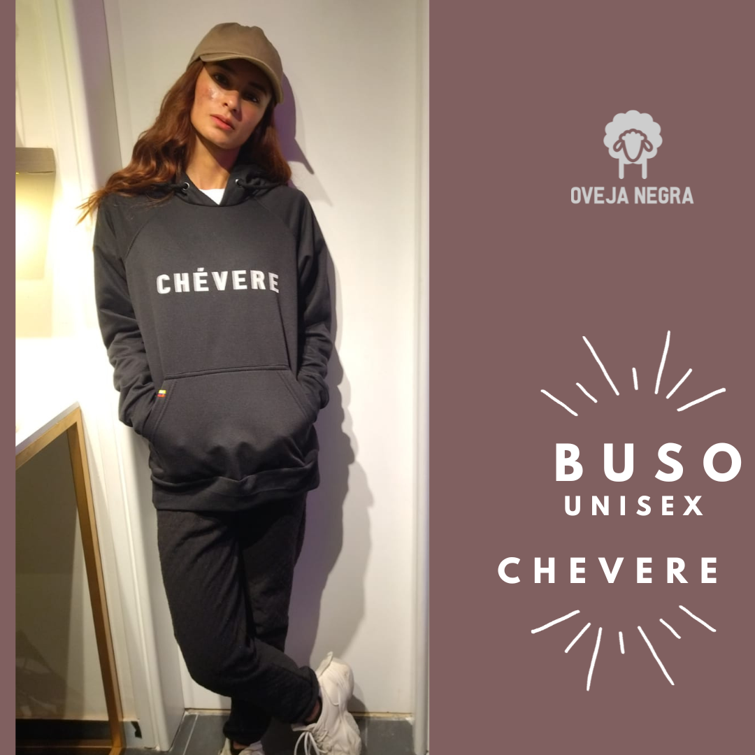 BUZO UNISEX NEGRO - CHEVERE