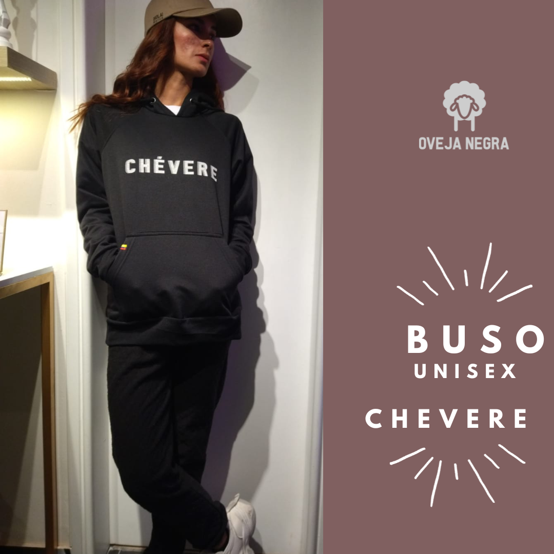 BUZO UNISEX NEGRO - CHEVERE