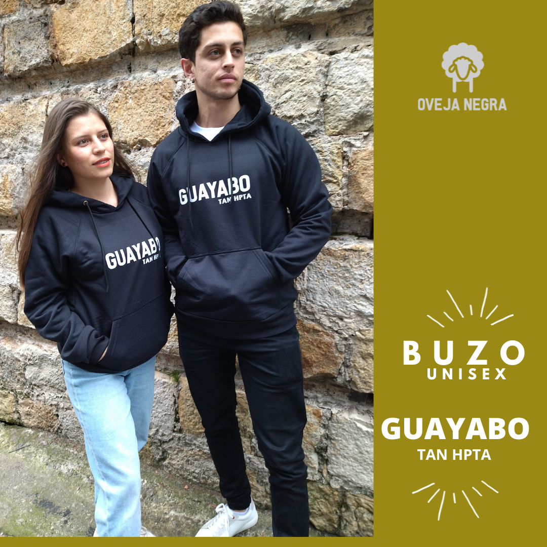 BUZO UNISEX NEGRO - GUAYABO TAN HPTA