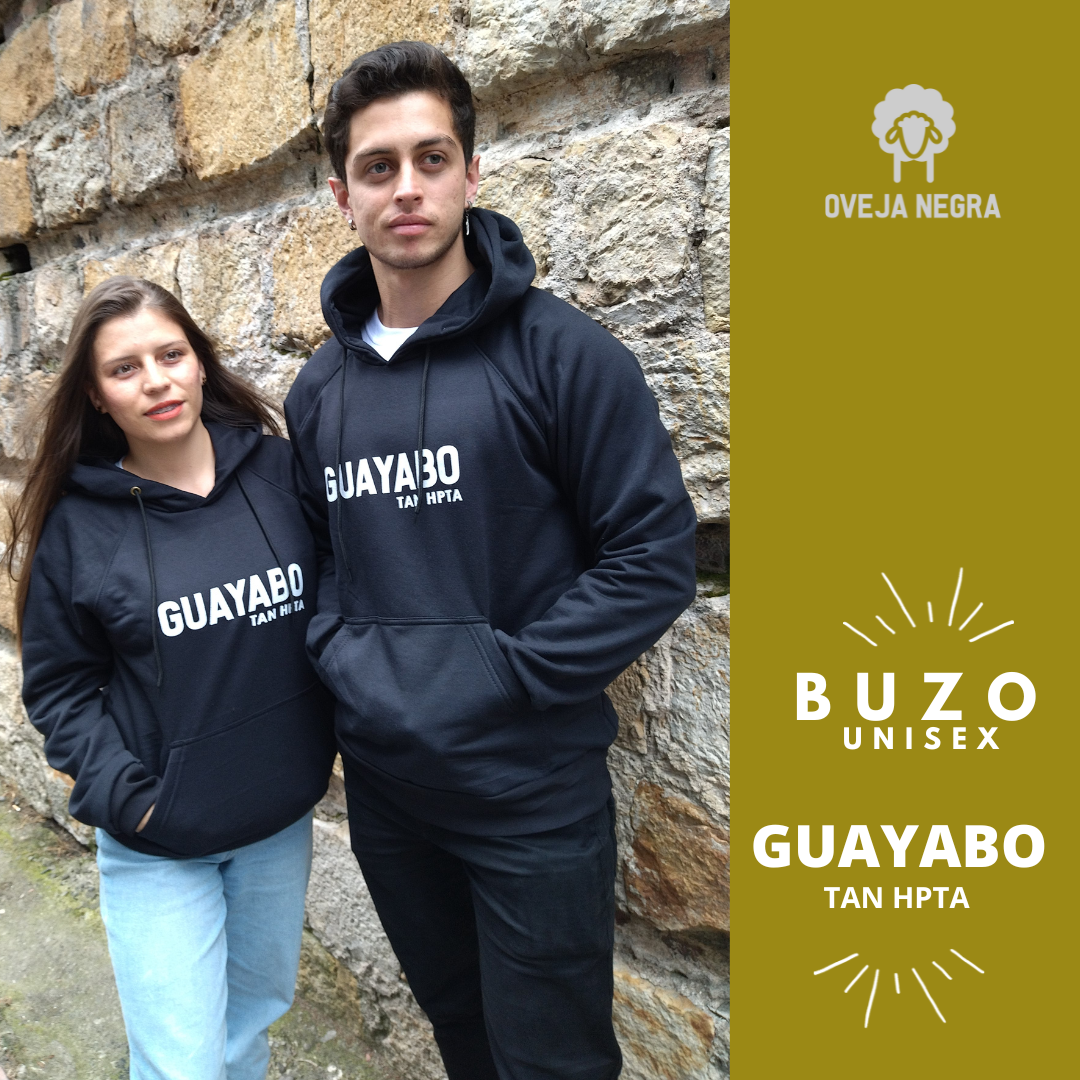 BUZO UNISEX NEGRO - GUAYABO TAN HPTA
