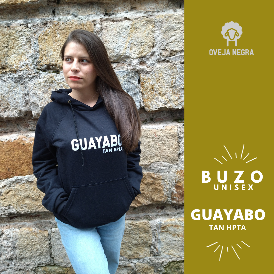 BUZO UNISEX NEGRO - GUAYABO TAN HPTA
