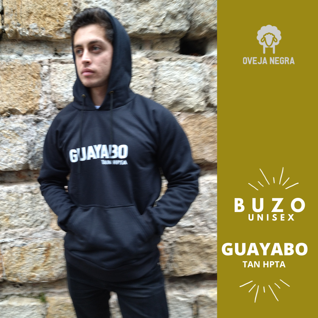BUZO UNISEX NEGRO - GUAYABO TAN HPTA