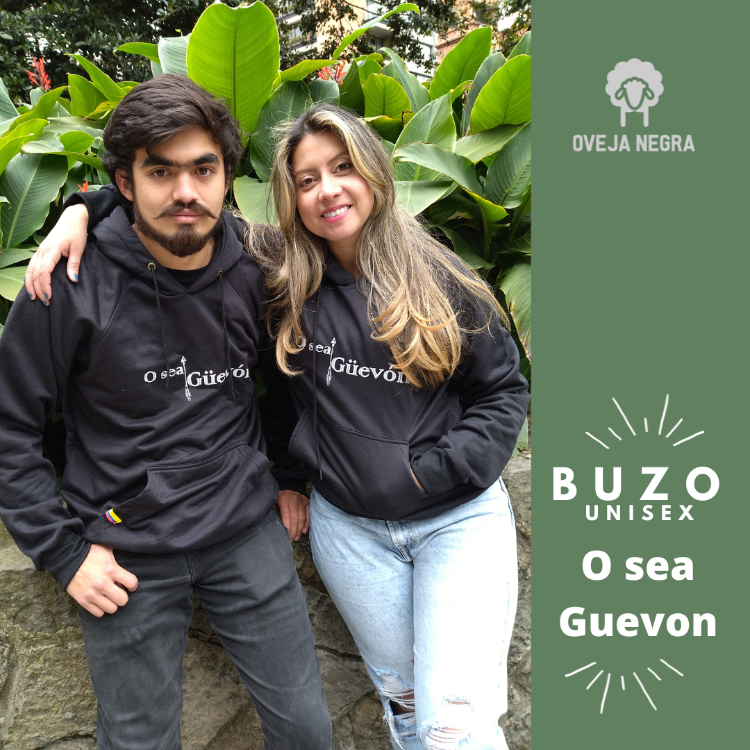 BUZO UNISEX NEGRO - O SEA GUEVON