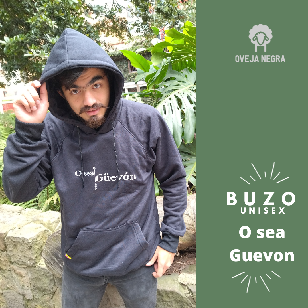BUZO UNISEX NEGRO - O SEA GUEVON