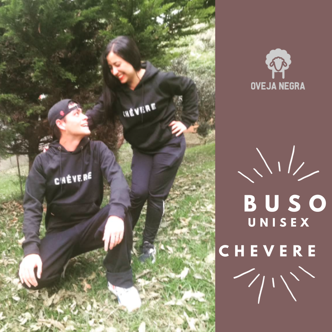 BUZO UNISEX NEGRO - CHEVERE