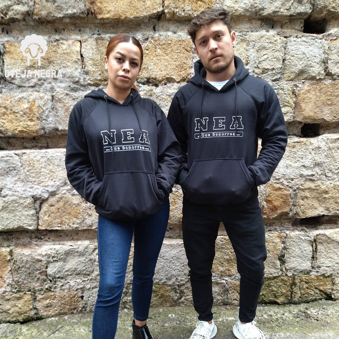 BUZO UNISEX NEGRO - NEA QUE GONORREA