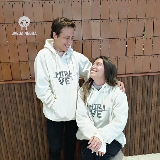 BUZO UNISEX MARFIL - MIRA VE