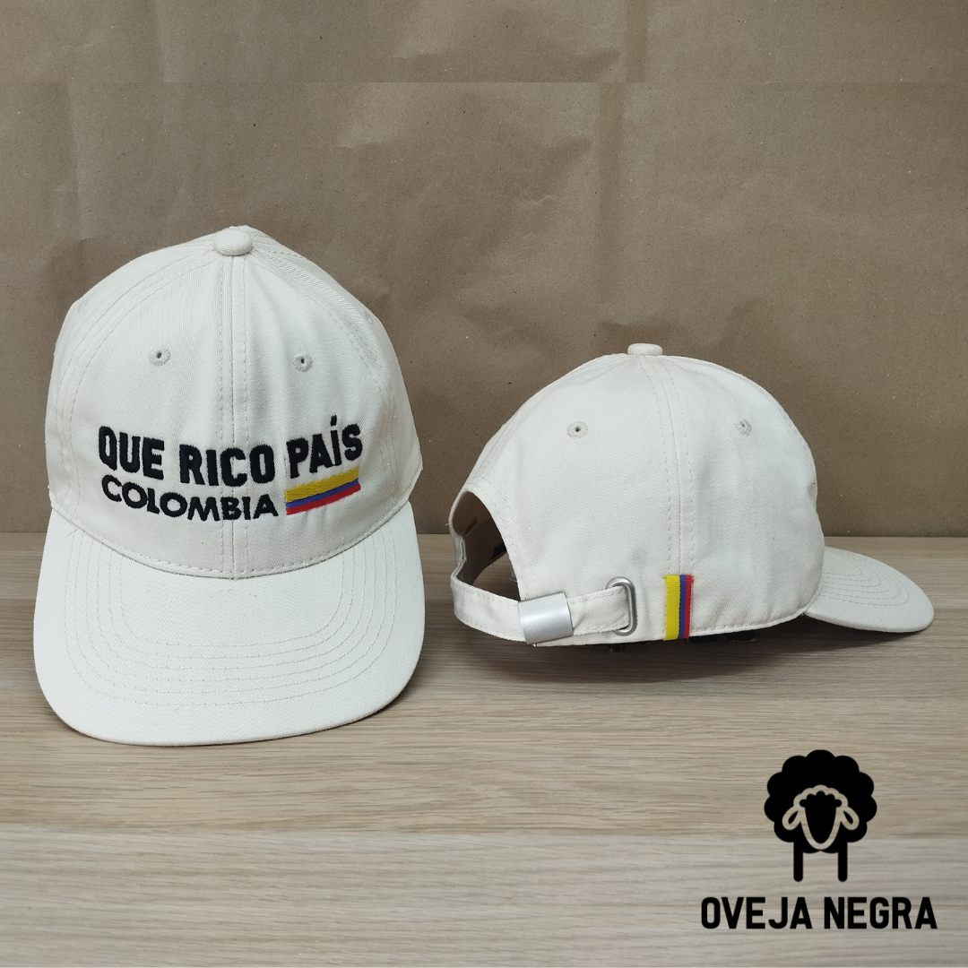 Gorra Bordada  - QUE RICO PAÍS COLOMBIA