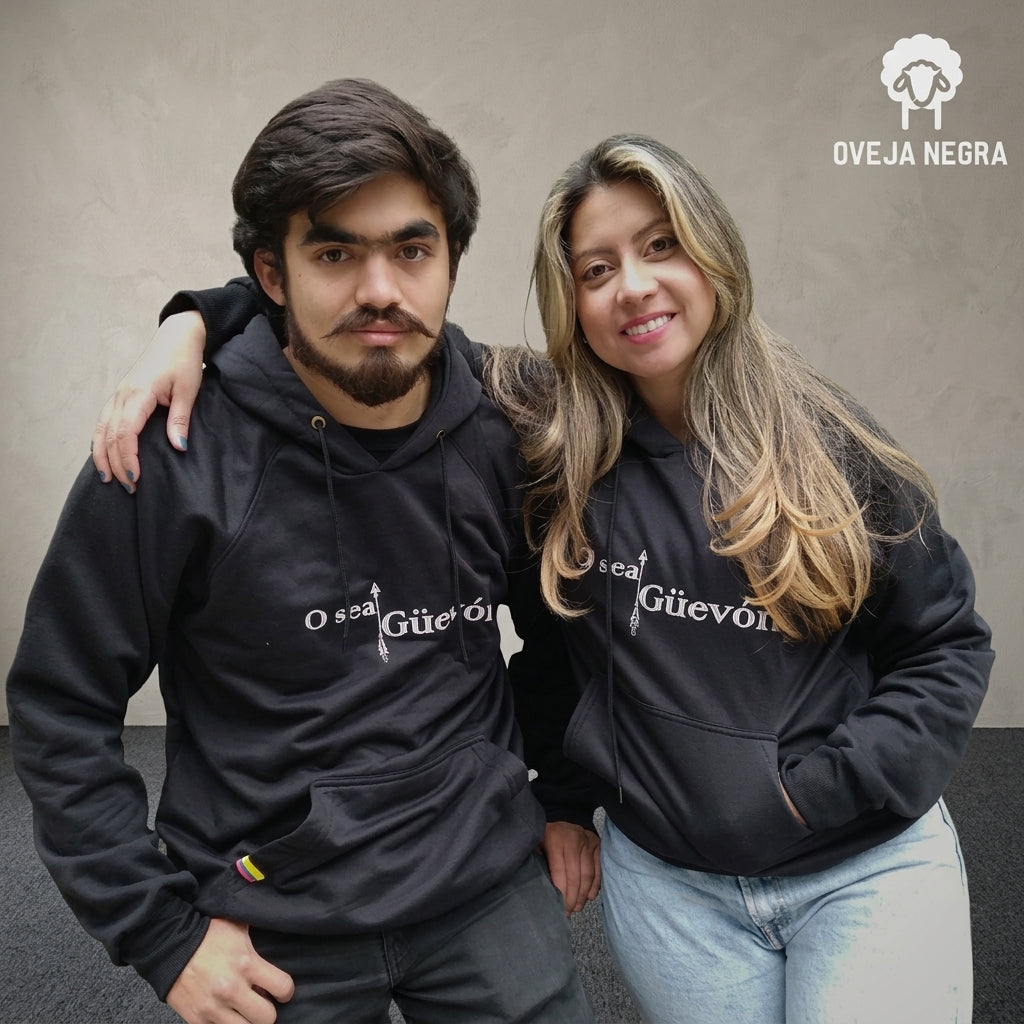 BUZO UNISEX NEGRO - O SEA GUEVON