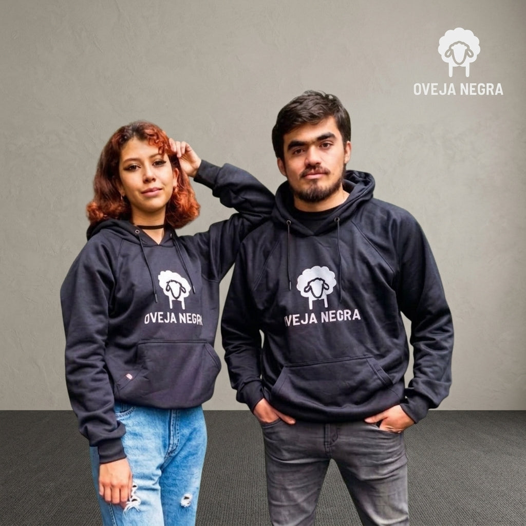 BUZO UNISEX NEGRO - OVEJA NEGRA