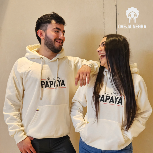 BUZO UNISEX MARFIL -  NO DES PAPAYA